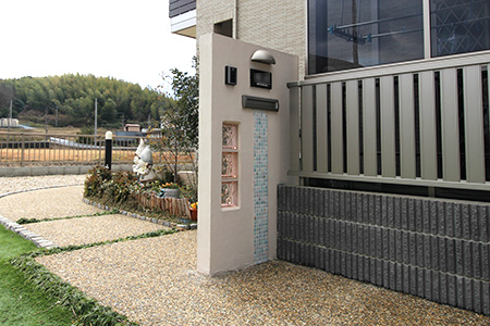 新築住宅のエクステリア、外構工事の施工事例